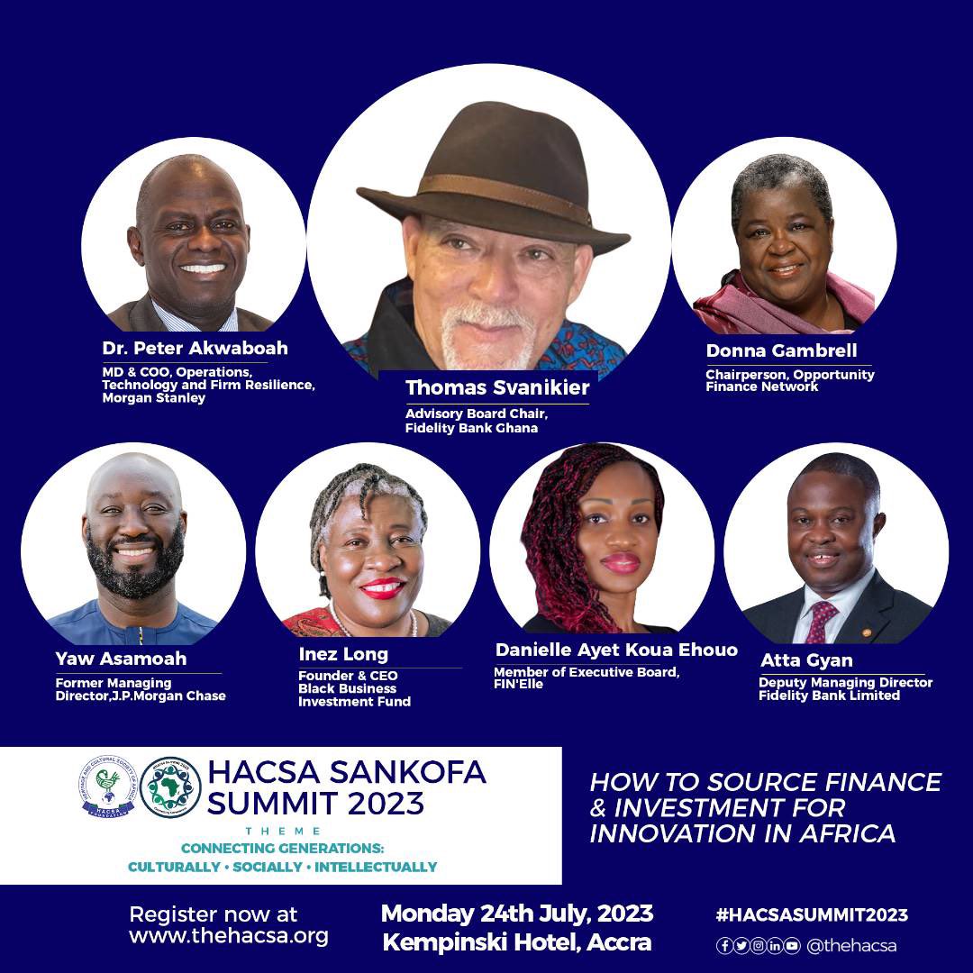 TheHACSA's tweet photo. Prepare to be enlightened as we bring together esteemed panelists who will breakdown the latest trends and innovations on the
future of AI, the evolving landscape of Finance and Investment, and explore the boundless horizons of Creative Arts in Africa.
#HACSA #HACSASummit2023 https://t.co/rrrcm2XFZr