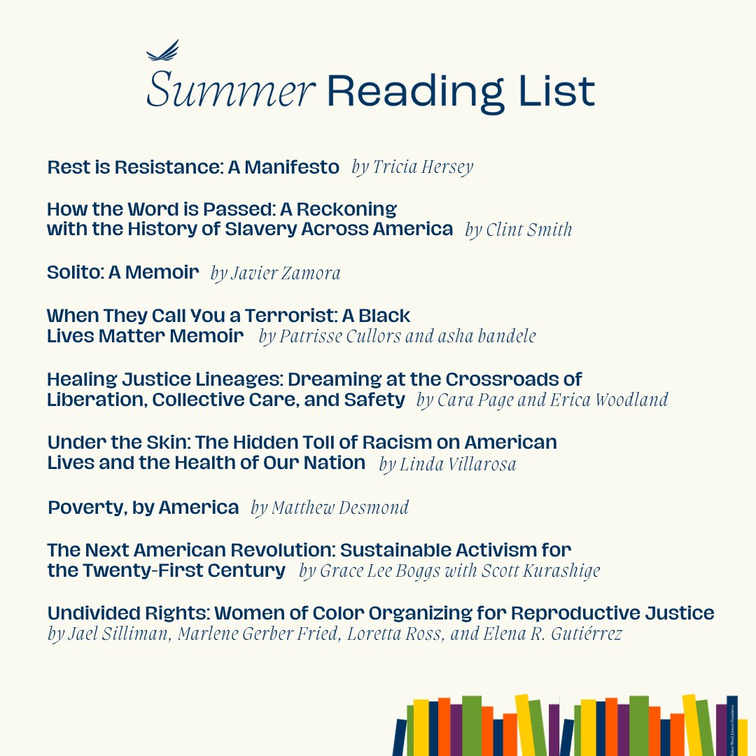 Our Summer Must-Read list is back and a great resource for those committed to #HealthEquity and dismantling racism. 1/