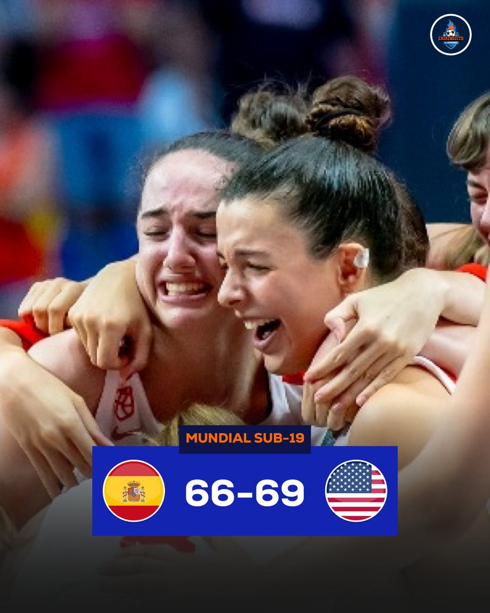 🏀¡Qué pena!🏀

🇪🇸España se queda a las puertas del oro en el Mundial sub-19 de baloncesto femenino #FIBAU19.

😞Una pérdida de balón en los últimos segundos acabó con el sueño. ¡Gran torneo, chicas!