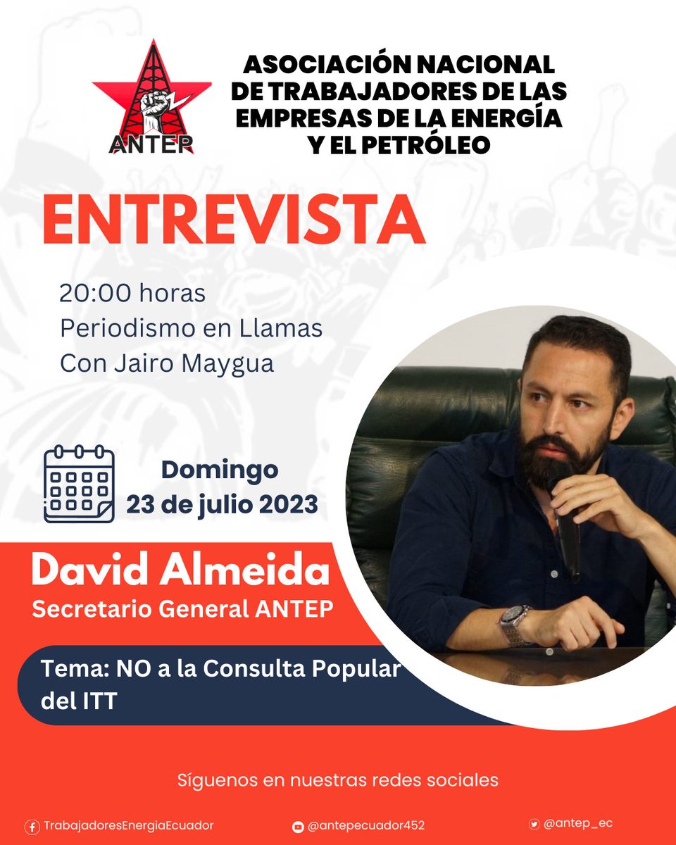 #EsteDomingo un debate abierto y argumentado con Marco Flores en Periodismo en Llamas; destacando las razones por las que #Ecuador debe votar #No en la #ConsultaPopular del #ITT #Yasuni 
#NoComasCuento
#LaCienciaNoMiente
#VOTANO #YoVotoNo