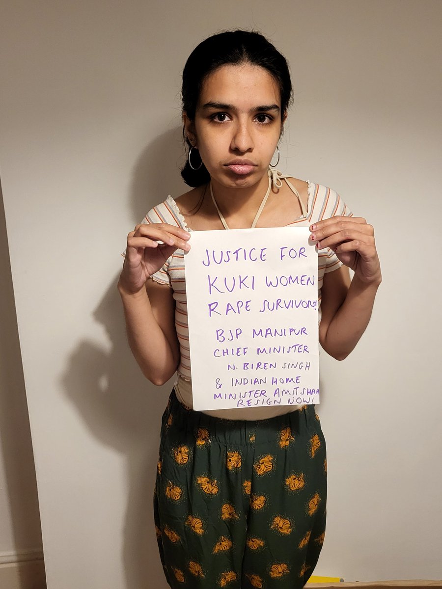 Justice for #Kukiwomen rape survivors #ManipurViolence Resign #AmitShah @SAsiaSolidarity