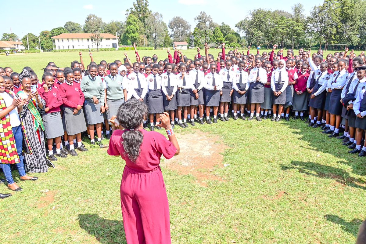 charlruto's tweet image. One of the highlights of my weekend was going back to my former high school #MoiGirlsEldoret on Saturday. We started the morning with a tree planting session which was organised by @MedCol_intl and afterwards engaged the girls in a short environmental talk. #ClimateConversations