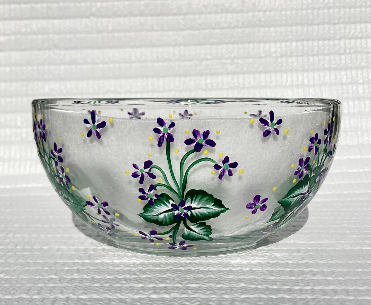 etsy.com/listing/130671… #violets #bowl #candybowl #SMILEtt23 #homedecor #bridalshowergift #etsy #etsystore