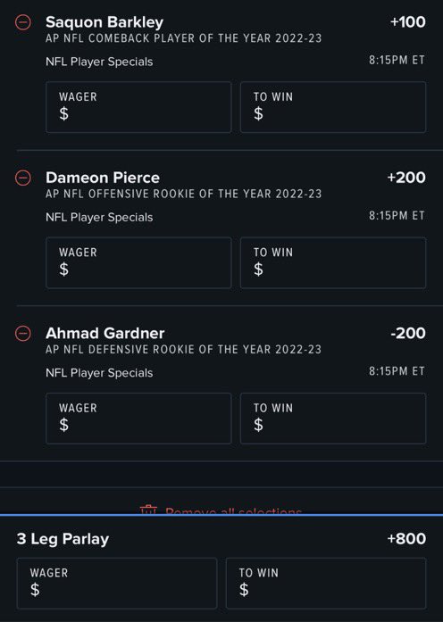 PhilRepetto's tweet photo. Placed preseason, odds shown were on 11/17/22… so close, yet so far away ☹️ https://t.co/pd77S3krGC