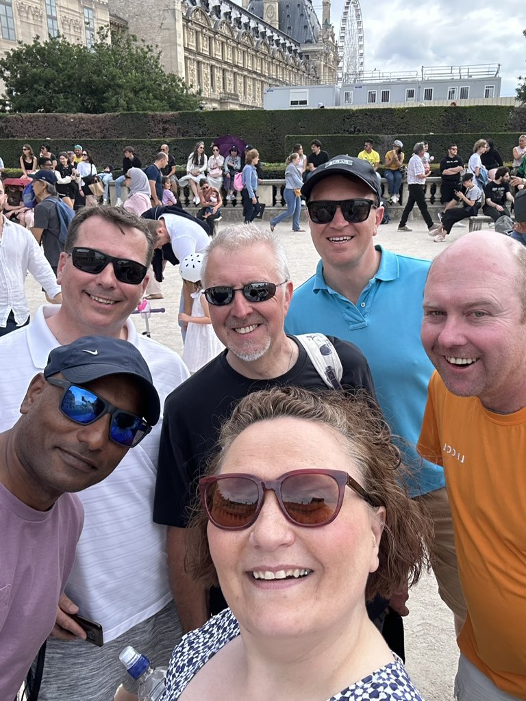 AdamsDash1's tweet photo. So not long now till the Tour passes us here at le Louvre. Team Adam however, gave them two weeks head start and finished before the tour!! We have great a great spot to see the riders through - photos to follow ….🚴‍♀️🚴‍♀️🚴‍♀️ https://t.co/ClKW7buGcJ