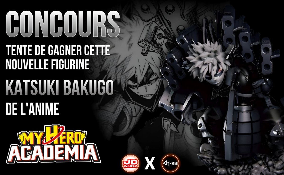 Inku_fr's tweet photo. GROS CONCOURS 🎁

Tentez de gagner une magnifique figurine MY HERO ACADEMIA de KATSUKI BAKUGO ! 💥

POUR PARTICIPER :

↪️ RT + Follow @ActuMangas_ et 
@japandealworld
👥 Identifie 1 ami(e) en commentaire 
 
📅 TAS le 30/07/23

Bonne chance ! 🍀 https://t.co/4dKY5JLO63