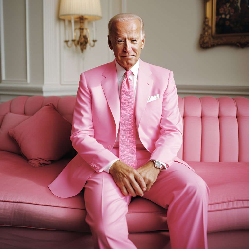 In light of the Right's freak out about the <a href="/Barbie/">Barbie</a> movie, <a href="/POTUS/">President Donald J. Trump</a> <a href="/JoeBiden/">Joe Biden</a> should change up his wardrobe a little this week. 🤣🤣🤣