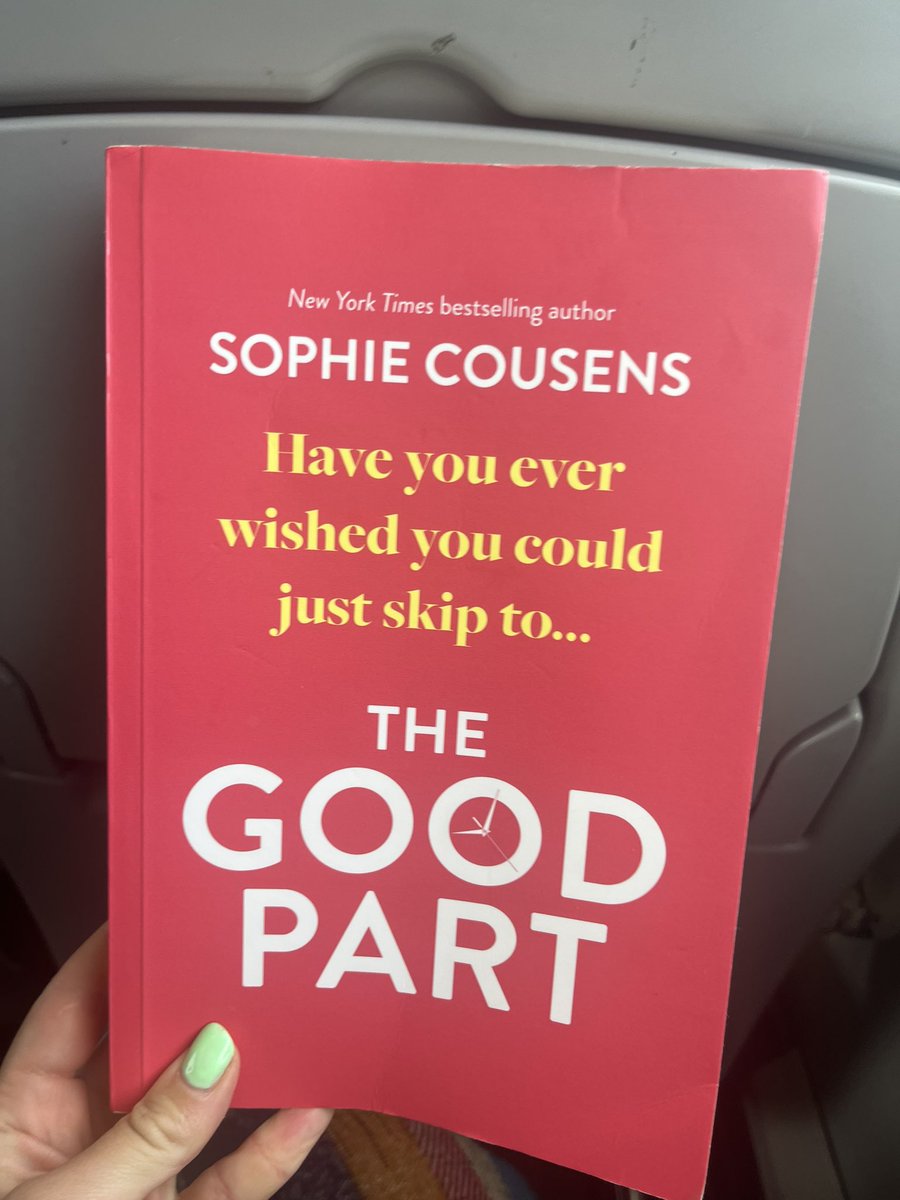 #TheGoodPart by @SophieCous has been keeping me company on a long train journey and it is just WONDERFUL. Warm, witty and wise… I defy anyone not to love Lucy and fall in love with Sam (can I have a real life Sam please?). A total triumph and coming out in October!