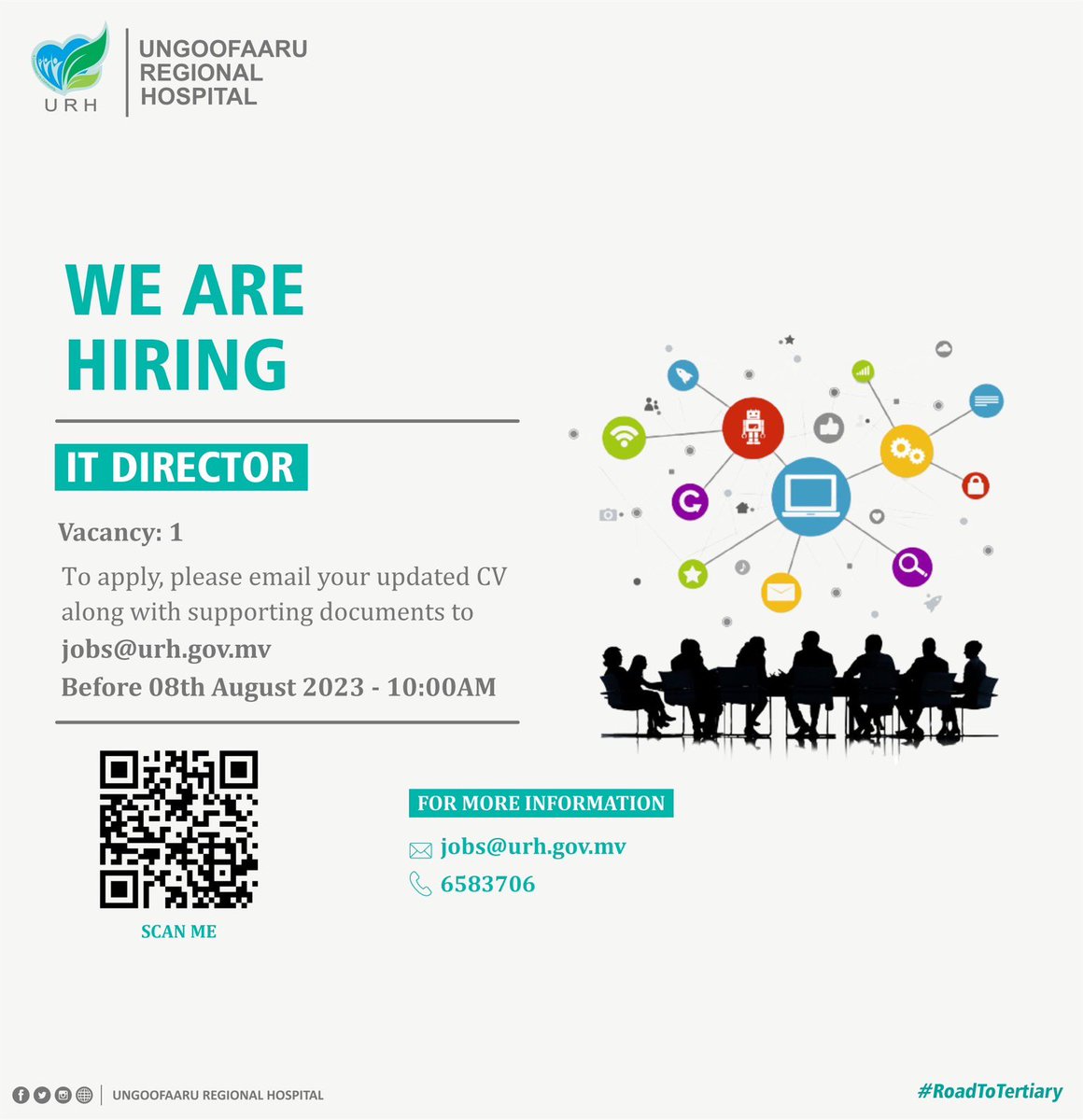 urh_mv's tweet photo. 📢We are hiring!
https://t.co/YkMTRNt1ff
@presidencymv https://t.co/fi7z1msEnS