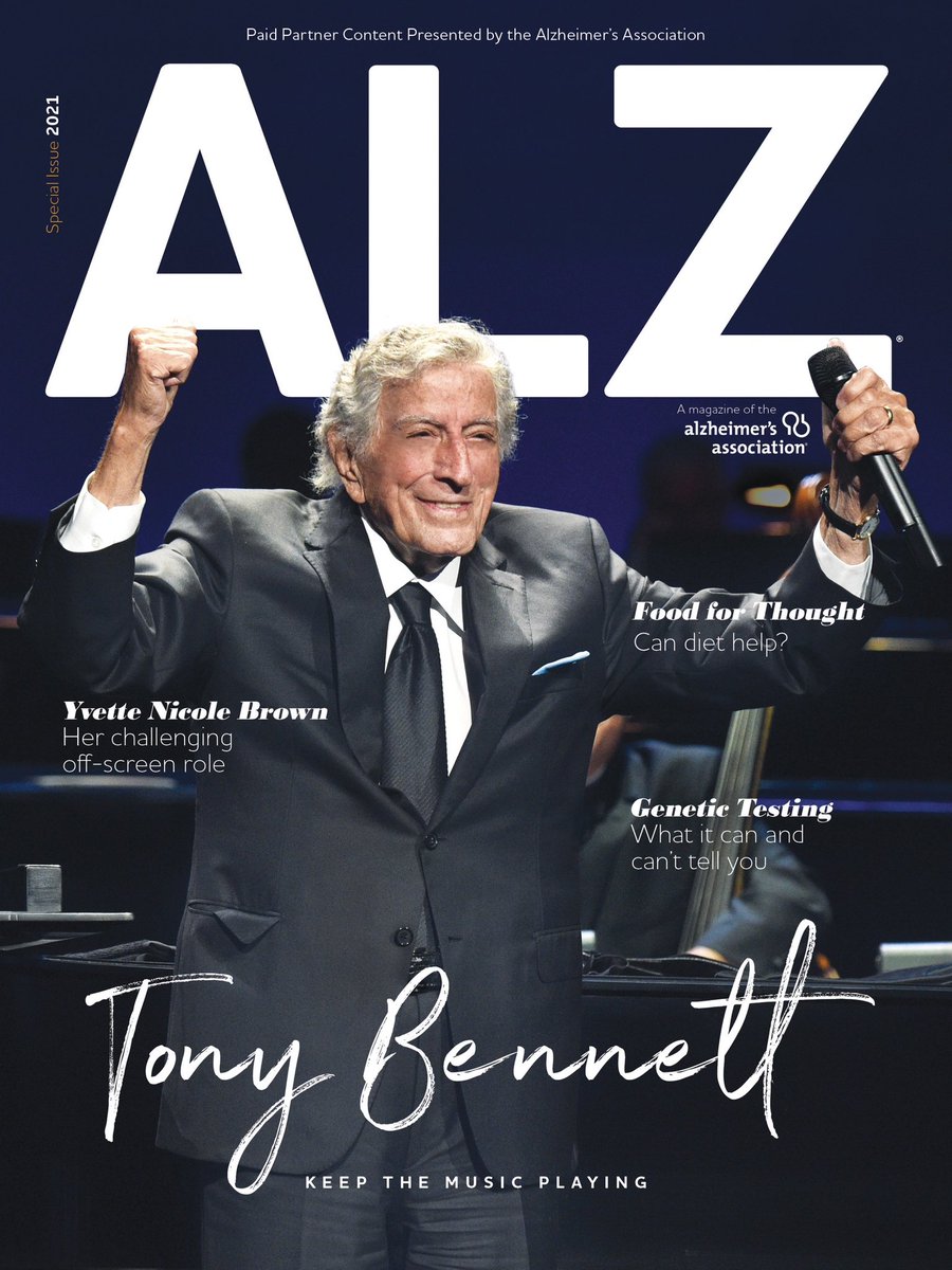 It was an honor to feature this special moment from <a href="/itstonybennett/">Tony Bennett</a>’s last concert on the cover of ALZ magazine. Despite his Alzheimer’s diagnosis, Tony’s desire to help others connect through music remained steadfast and will continue to be an inspiration to all. 
📷 <a href="/kevinmazur/">Kevin Mazur</a>