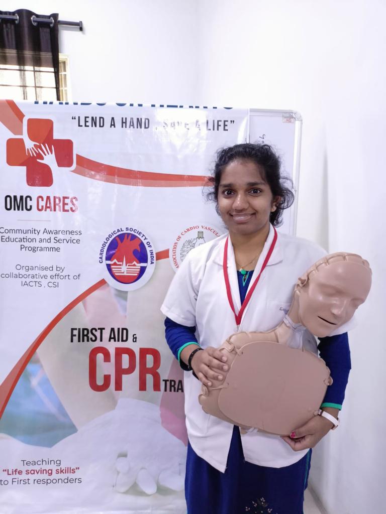 DrVCMohan's tweet photo. Daughter as part of social responsibility through Osmania Medical College OMC training metro staff CPR ( cardio Pulmonary Resuscitation) https://t.co/hZSaBKPCaE