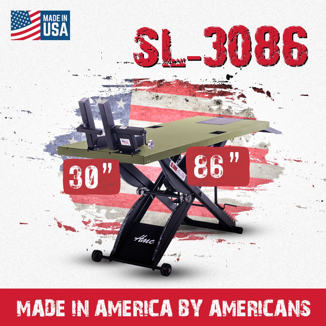 CycleShopTools's tweet image. Our #SL3086 #motorcyclelift is the ultimate size for street bikes, road bikes, and cruisers. 
#HMC lifts include an integrated rear wheel drop-out for quick tire changes. Our ramps are 32" long for low-clearance bikes. Cycle vise or wheel chock compatible.
Call us at 844-957-1502