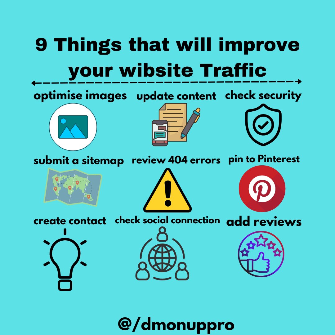 9 things that will improve your websites traffic 🤐🤐
#Rockets #Keldon #MFFL #Grizzlies #PorVida #Mavs #youtubeart #youtubeshow #instayoutube #youtubelikes #youtubesubscribe #youtubecreators #youtubemakeup #youtubespace #youtubevlog #youtubegamers #youtubeartist  #dmonuppro