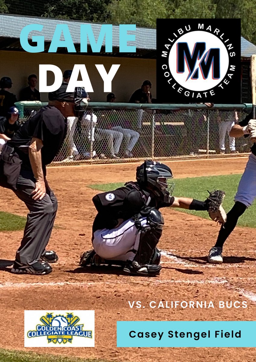 MalibuMarlins's tweet photo. 🎙️ Well Marlins fans it’s time for Marlins basebaaallll! ⚾️
🆚: California Bucs
⏰: 2:00 p.m.
🏟️: Casey Stengel Field
📍: Glendale, CA
@GCCLCollegeBB https://t.co/zTFtBzU39d