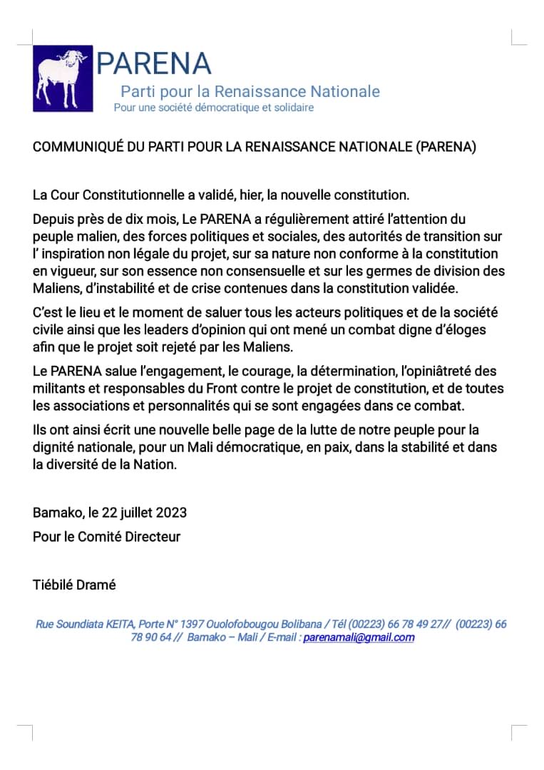 Tiébilé Dramé (@t_drame) on Twitter photo 