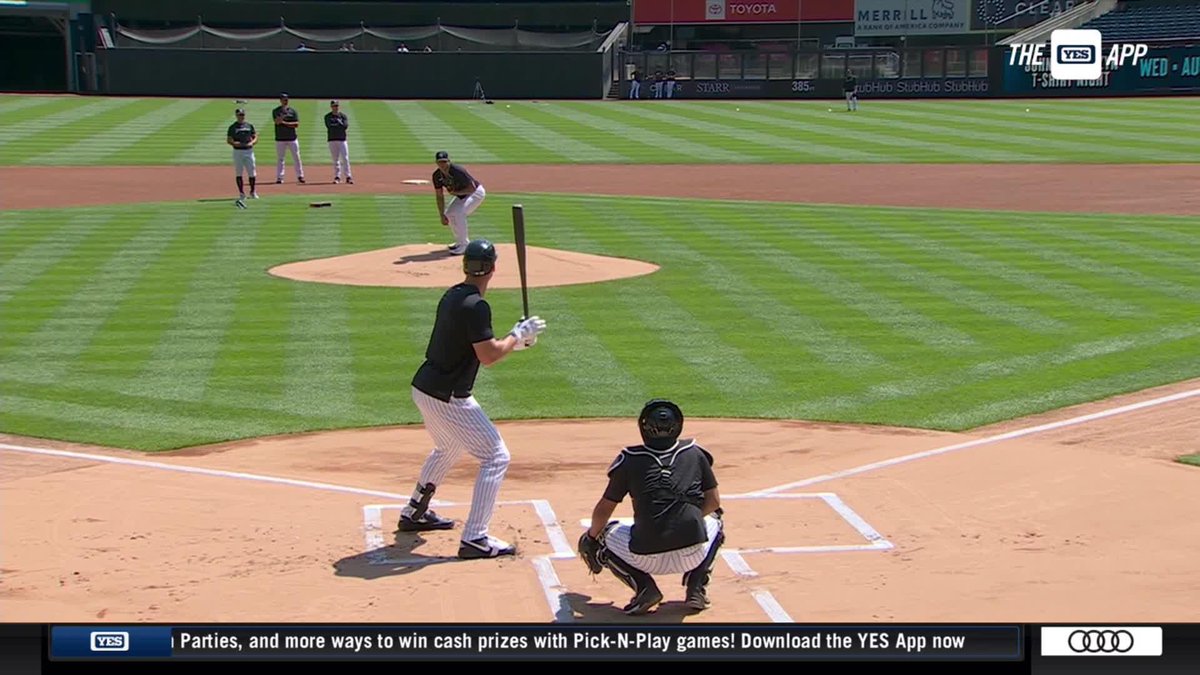 RT @YESNetwork: Aaron Judge and Jonathan Loaisiga faced off in a simulated game earlier today. https://t.co/va5WLI9U0S