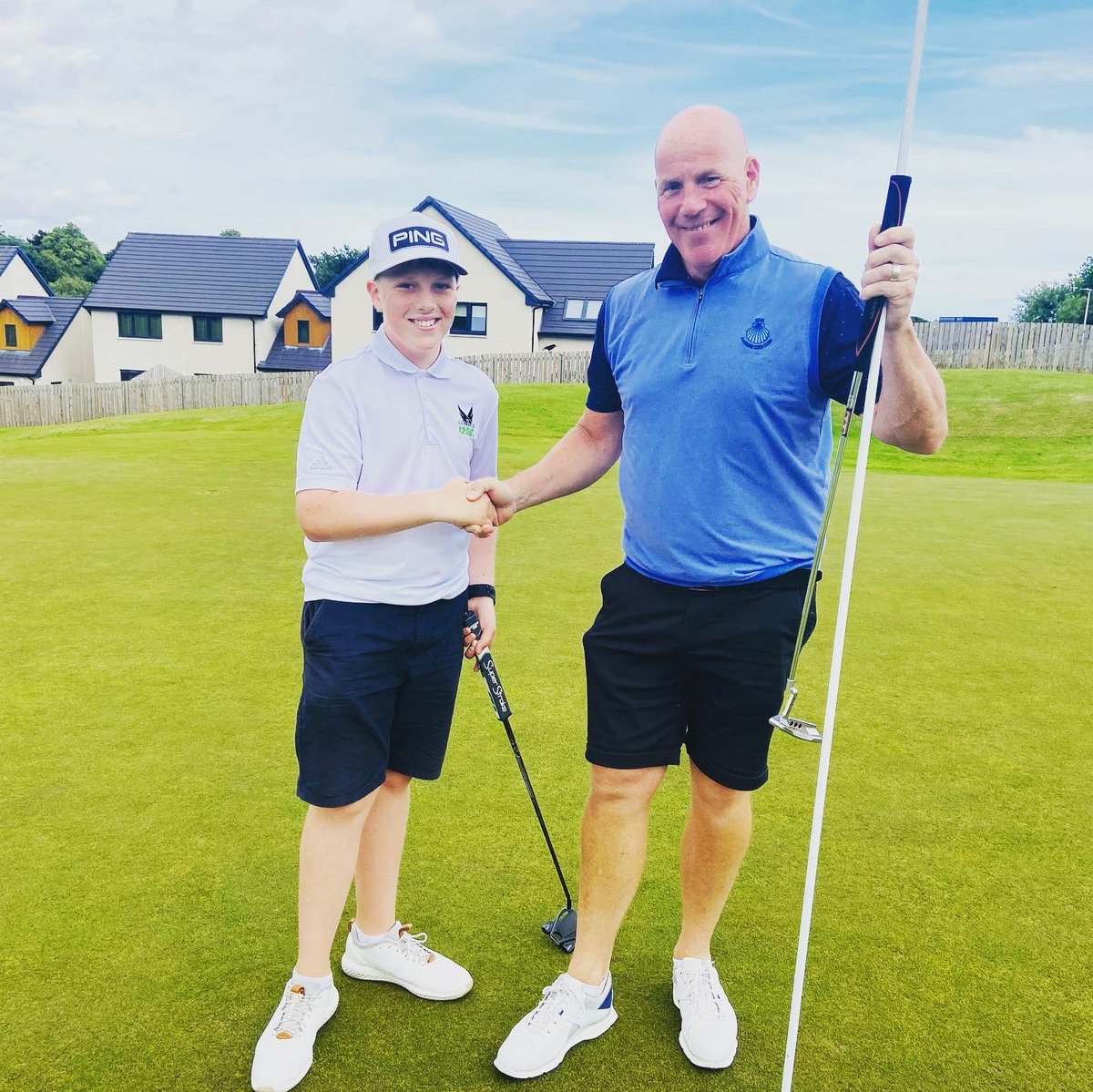 Club Championship Quarter Final match today V his Dad, tough one to watch. 😳 Cole came out on top, next stop semi finals. ⛳️🏌🏾‍♂️💪🏼 <a href="/jamesstewart05/">James Stewart</a> <a href="/BallumbieJunior/">Ballumbie Juniors</a>