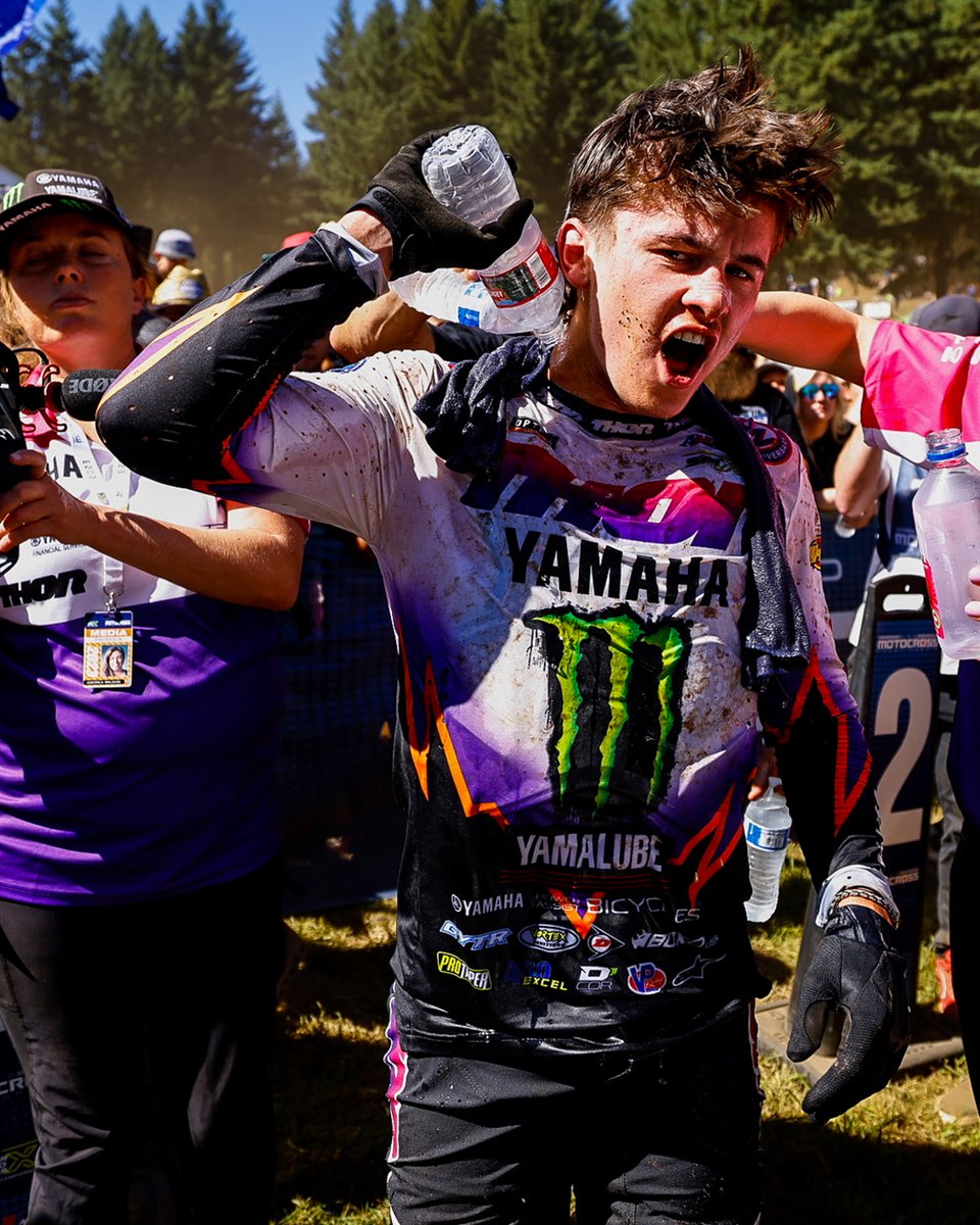 VitalMX's tweet photo. "I know now Hunter is probably nervous...he's supposed to win this championship, not a rookie" 🗣️ Haiden Deegan talks about his title aspirations after Washougal. 👀 What are your thoughts? https://t.co/kUiB3DM6MV https://t.co/H0r81OpyUF