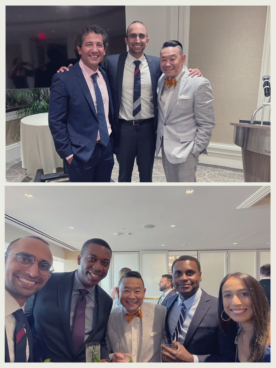 Congrats to @HopkinsCTSurg grads @HH__Wang & Bryon 🎉, the newest inductees of the prestigious Blalock Society. A wonderful celebration with faculty (including @AhmetKilicMD & @SteveYangMD - 2023 Golden Apple Teaching Award Winners), previous graduates, and friends!