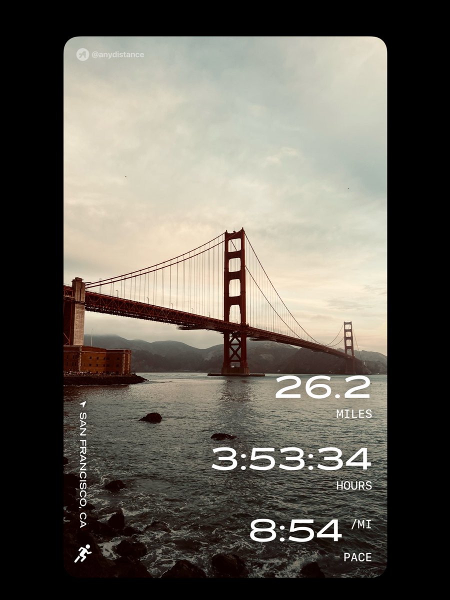 Began my marathon journey in SF one year ago. 12 months and four marathons later, and I’m just getting started. 

Do hard things.