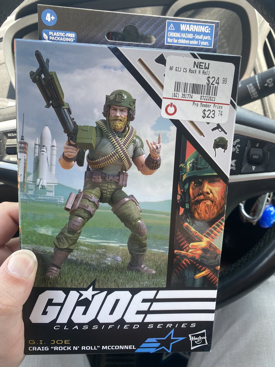 Let’s Rock n Roll!! Amazon had pushed my preorder back till next month, but I found him today #YoJoe #GIJoeClassifiedSeries