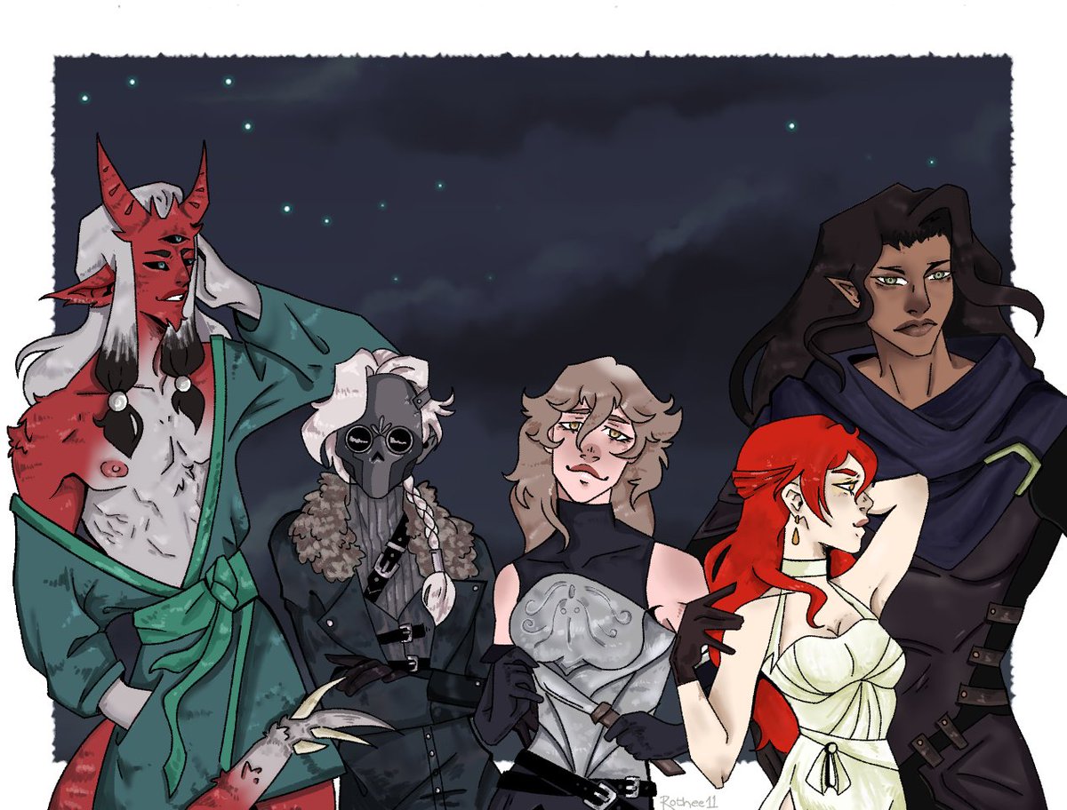 Rotheee11's tweet photo. The Crimelords!
- From the DnD Campaign I'm in!
#dndart #DnD #art #digitalart https://t.co/TMim6g1yhv