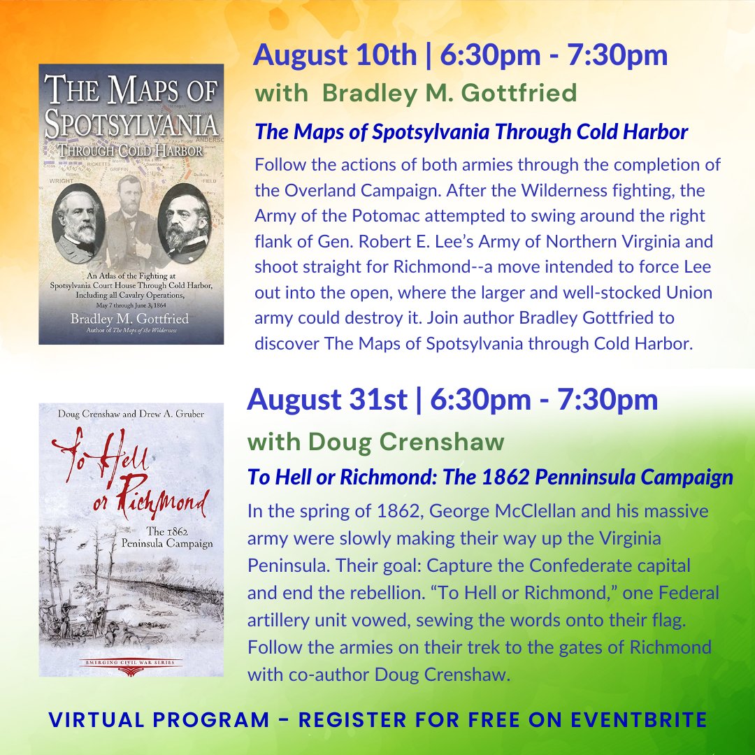 Check out our FREE virtual book talks for the month of August! ☀️📚💻 🆓
Don't miss out - register now for FREE on Eventbrite 🎟️: bit.ly/43EBOaI