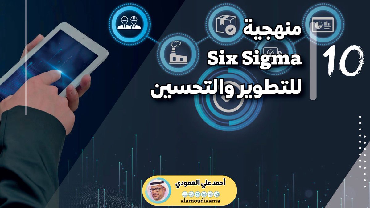 AlAmoudiaama's tweet photo. 💡تمثل منهجية #Six_Sigma أحد أبرز وأشهر المنهجيات المستخدمة في عالم #الجودة و #التميز_المؤسسي.
⚫️هنا 10 جوانب تسهم في فهم هذه المنهجية واستخداماتها وأثرها:
▫️تستخدم #6Sigma كمنهجية في #الجودة_الشاملة لتحسين #الإنتاجية و الربحية.
▫️تتكون #6_Sigma من عدة مراحل وهي: تعريف وتحديد المشكلة، ثم قياس وتحديد العيوب والمشاكل، ثم تحليل البيانات لمعرفة جذور المشكلة، ثم التحسين واقتراح الأساليب المثلى، ثم الرقابة و #التحسين_المستمر.
▫️تستخدم المنهجية أدوات وتكتيكات احصائية متنوعة.
▫️تعتمد المنهجية على علوم الإحصاء و مهارات التحليل و استغلال فرص التطوير و #التحسين.
▫️تسعى المنهجية لتقليل نسب الأخطاء والعيوب إلى نسب صفرية أو تكاد تكون معدومة.
▫️تقوم المنهجية بدراسة كل عنصر من عناصر الجودة على مراحل للتأكد من #الإتقان و #الكفاءة.
▫️تتميز المنهجية بدورها في تحسين ورفع #كفاءة_الأداء.
▫️تسعى المنهجية كذلك #تحسين_الأعمال والتحكم في العمليات.
▫️تولي المنهجية اهتمامها بـ #متطلبات_العميل للعمل على تلبيتها.
▫️تثمر المنهجية عن تعزيز #رضا_العملاء في المنتجات و الخدمات المقدمة و تحسين #الاحتفاظ_بالعميل .
أخيرا.. تتميز منهجية ٦ سيجما بقدرتها على تقليص العيوب والأخطاء من خلال سلسلة من الأدوات والتقنيات التي تساعد في تحديد وقياس وتحليل وتحسين والتحكم في العمليات.
#التوعية_بثقافة_الجودة
#التوعية_بالجودة
#مبادئ_الجودة