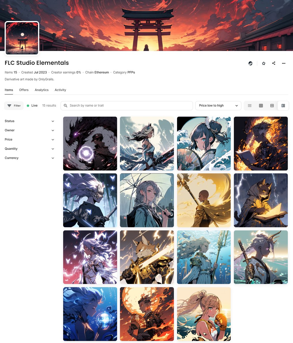 Azuki Elementals Holders:

If you want a free airdrop, post your Elemental Grails + their IDs. I will make between 5 to 10 derivative NFTs using #OnlyGrails.

The rarer ones got a higher chance of being chosen. Only post if you own it. It is automatically dropped to the owner.