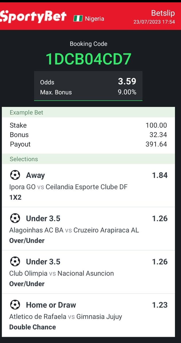 WizSureBet's tweet photo. SUNDAY  EVENING 3 + ODDS 🏆🙌 ❤️

SPORTYBET Code: 1DCB04CD7
✅️✅️✅️✅️✅️

#betresponsibly #sportybet @jujupunter @BETFUSE1 @Betodds1 @bettipstar1 #TrendingHot #davido https://t.co/NJKKEtcc0O