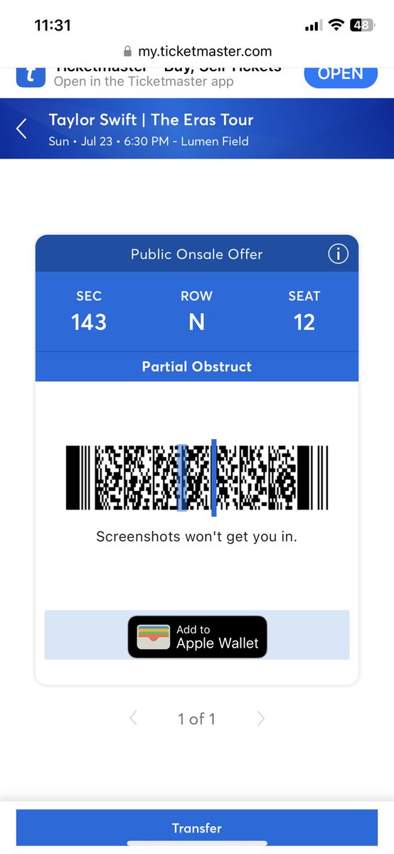 GIVEAWAY ALERT

1 Lower Bowl Obstructed ticket for the Seattle Eras Tour show tonight (7/23)

To be entered:

- follow me (<a href="/MaddieTheis2/">Maddie (&Cowboy & Cassie & Cooper) - Sabrina 11/20</a>) &amp; <a href="/Eras_Resale/">Jayna 💕</a> (this is a joint giveaway)

- like &amp; retweet this tweet

- comment your dream surprise song

Giveaway will close at 1pm PST