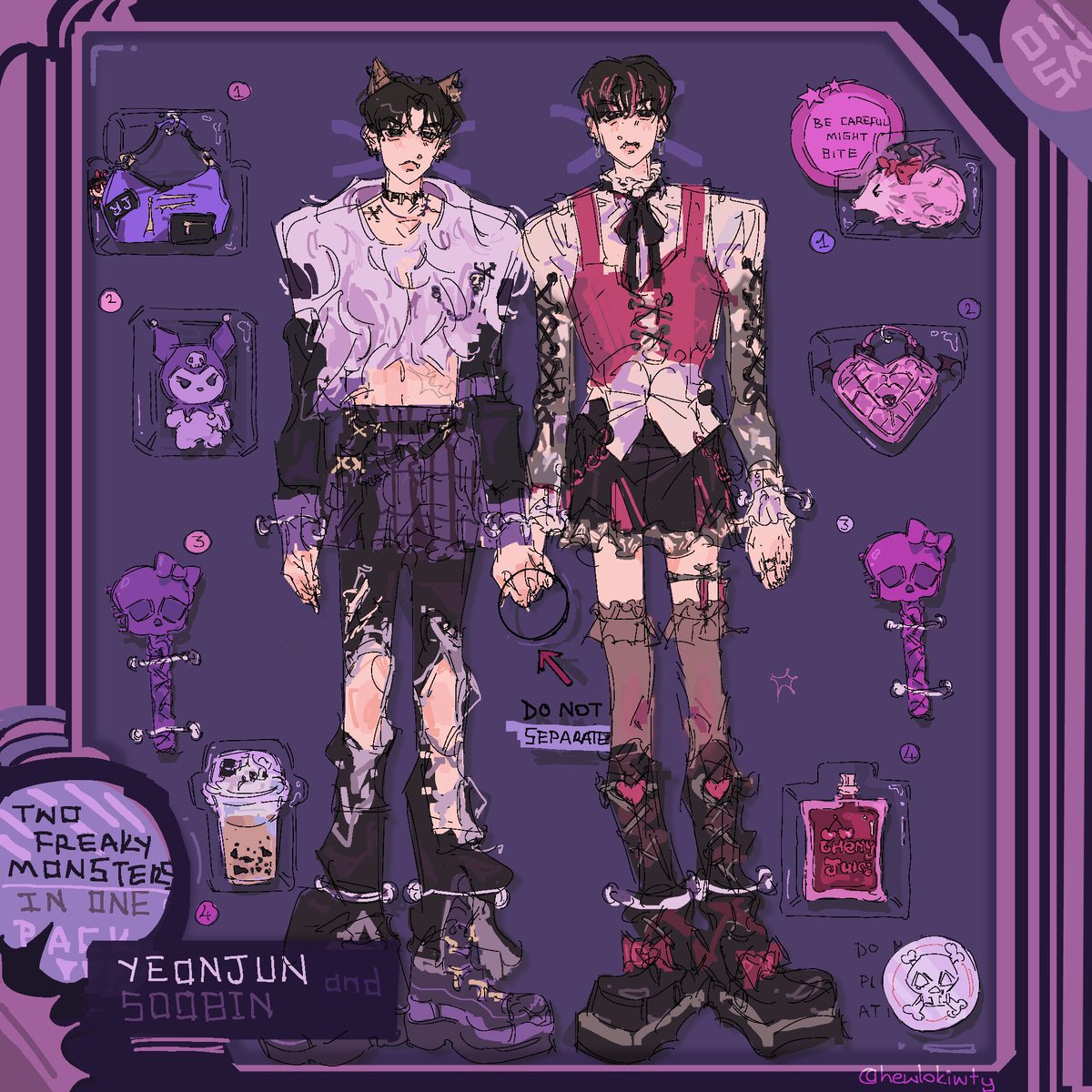 Monster Inside.        #txtfanart #monsterhigh   #yeonbin #연숩