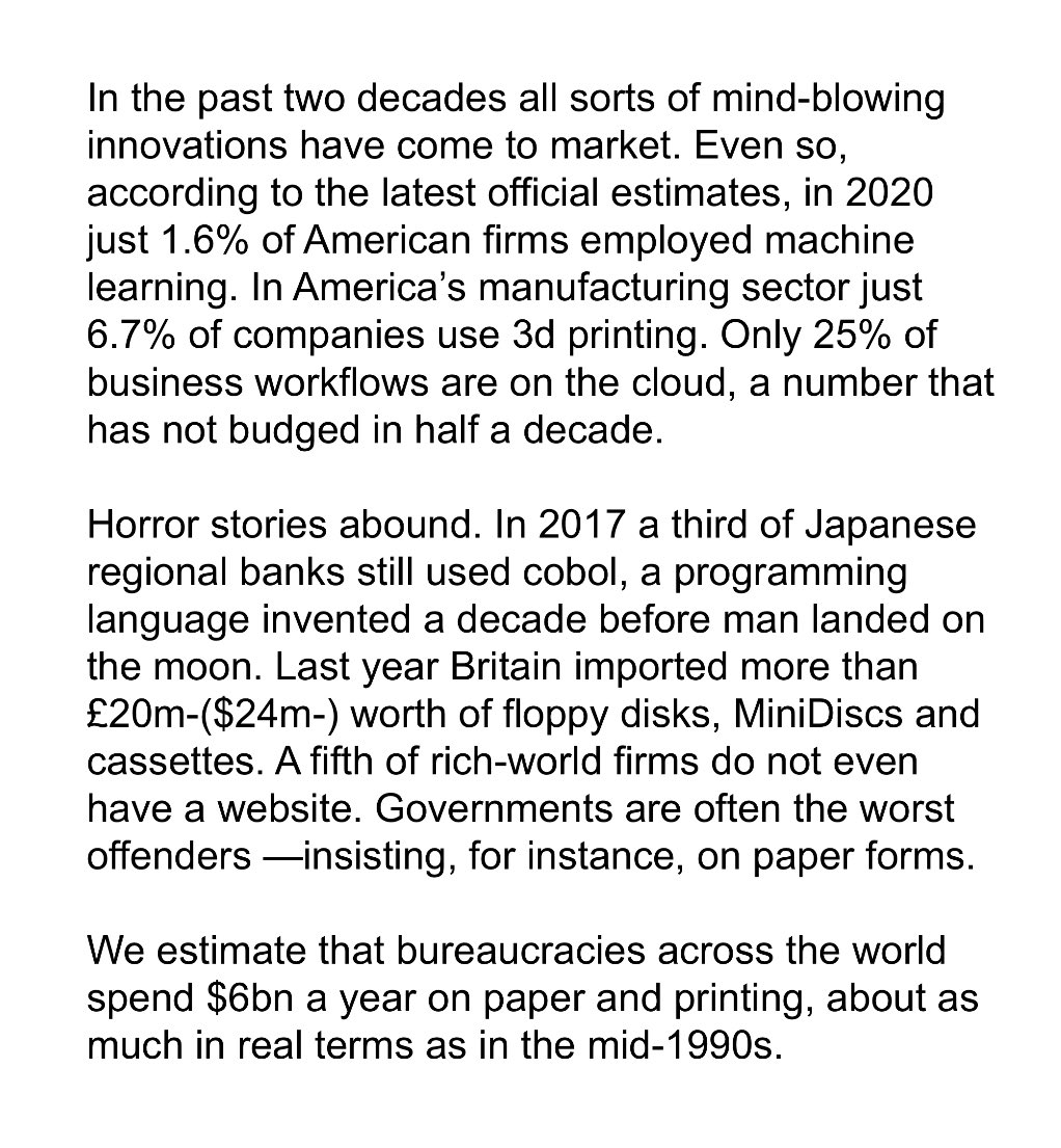 TrungTPhan's tweet photo. The pace of technology adoption for large organizations is soooooo slow. https://t.co/BvDMpeSAhD