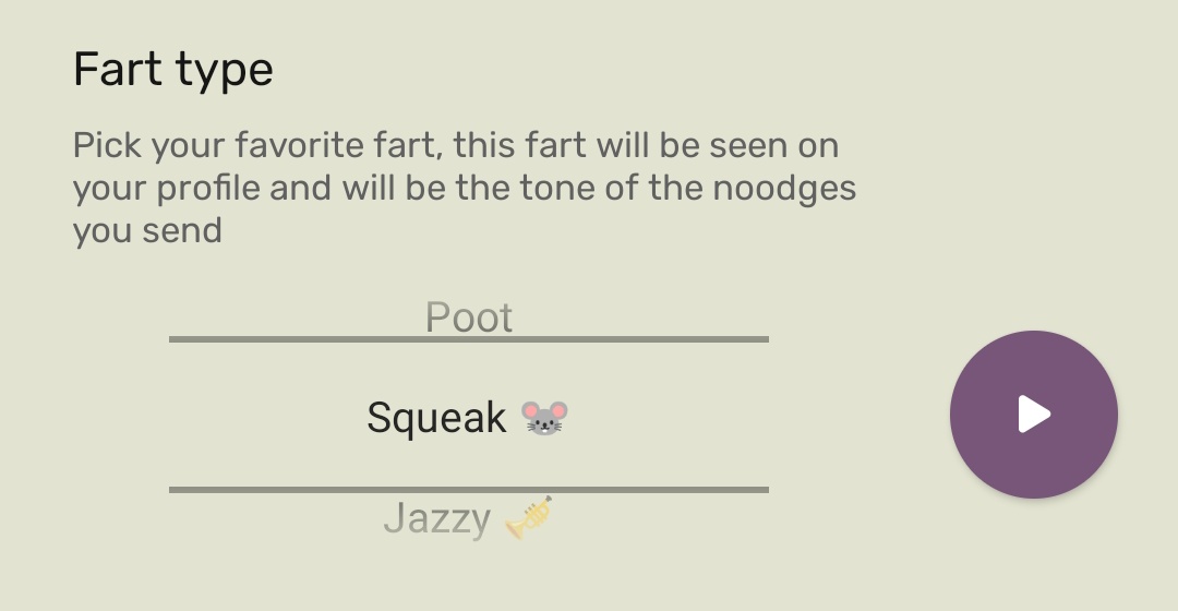 PooPals_App's tweet photo. You can also customize your desired fart sound from the settings menu! 🌬️ https://t.co/7Aj4iLNgqb