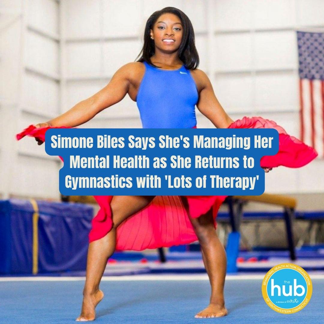 Simone Biles is sharing how she’s prioritizing her mental health as she re-enters the world of gymnastics. “I’ve had so much trauma, so being able to work on some of the traumas & work on healing is a blessing.” #thehubct #mentalhealth https://t.co/qbSmzjvYEz https://t.co/O0rmn8avHQ
