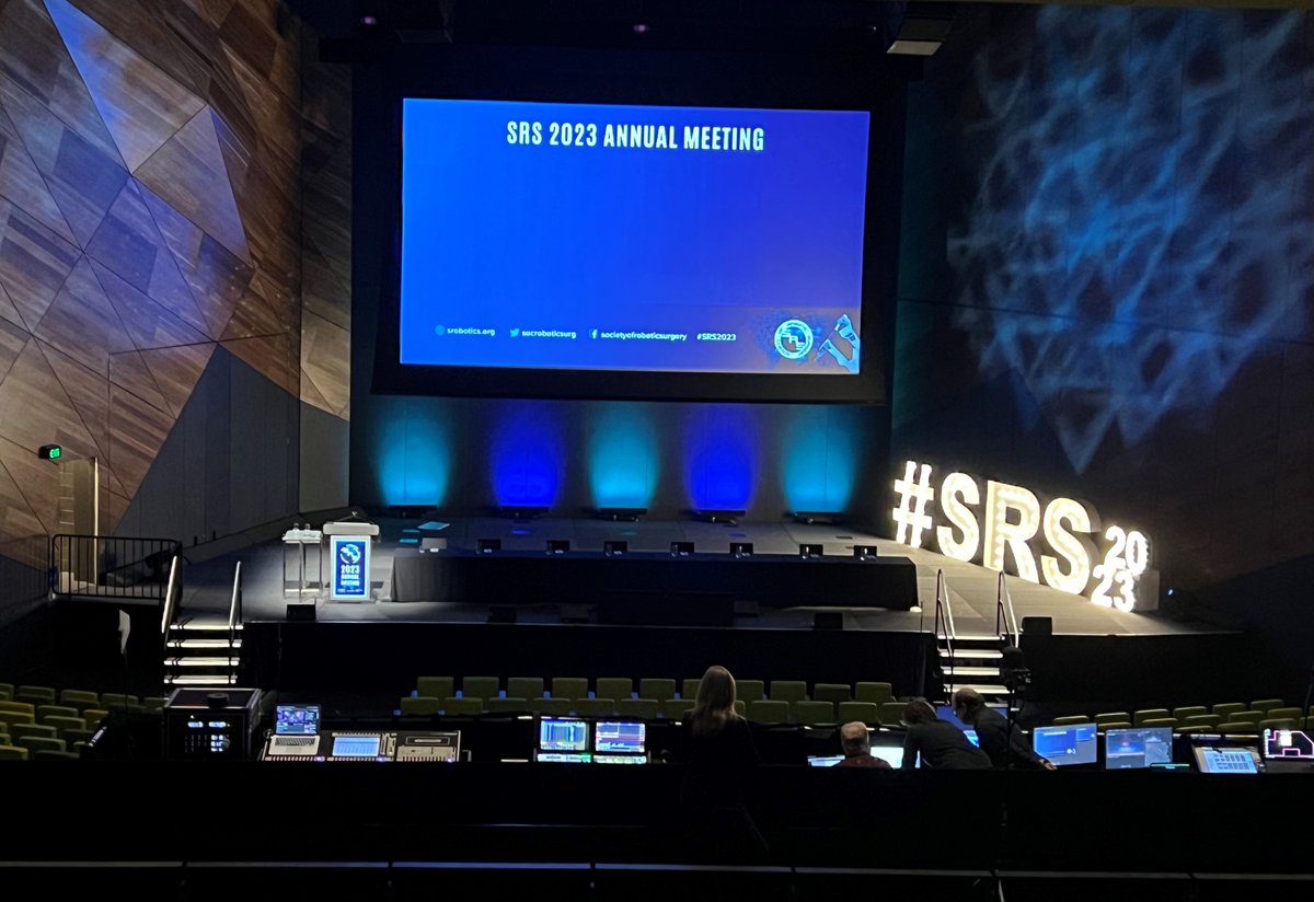 Society of Robotic Surgery | SRS (@socroboticsurg) on Twitter photo The stage is set for #SRS2023! You can still attend in-person or virtually, register now at srobotics.org to participate in this one-of-a-kind event 🦾
#roboticsurgery <a href="/vipulpatelmd/">Vipul Patel, MD</a> <a href="/ProfessorTonyC1/">Professor Tony Costello</a> <a href="/IMRASurgical/">IMRA Surgical - also on Bluesky</a> <a href="/celebrationgri/">celebrationgri</a> The stage is set for #SRS2023! You can still attend in-person or virtually, register now at srobotics.org to participate in this one-of-a-kind event 🦾
#roboticsurgery <a href="/vipulpatelmd/">Vipul Patel, MD</a> <a href="/ProfessorTonyC1/">Professor Tony Costello</a> <a href="/IMRASurgical/">IMRA Surgical - also on Bluesky</a> <a href="/celebrationgri/">celebrationgri</a>