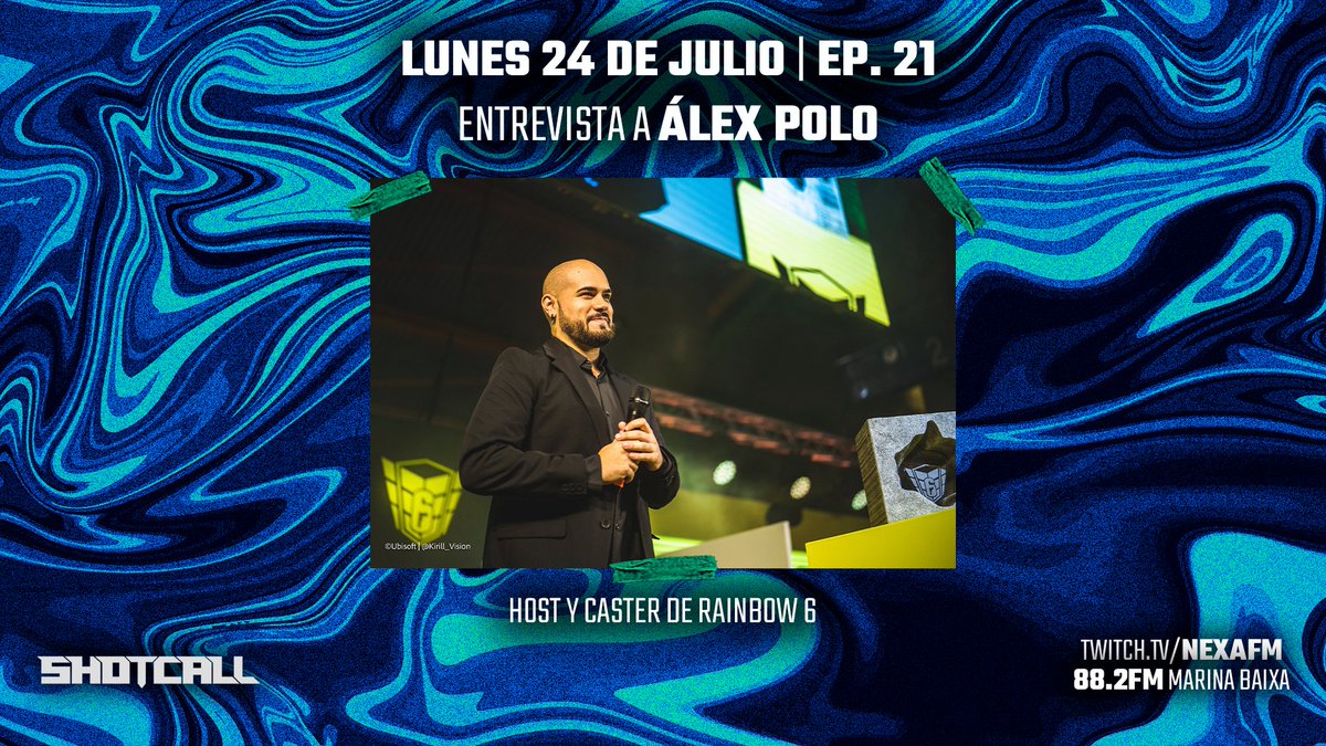 ¡Mañana volvemos al ruedo con el Episodio 21 de #SHOTCALL!

👉 No te pierdas toda la actualidad de los edeportes con un invitado de lujo.

🎙️ Con la compañía de <a href="/AlexPolo_/">Álex Polo</a>, host y caster de R6.

Os esperamos a las 20:00 en <a href="/nexa_fm/">NEXA FM Rock & Sports</a>.