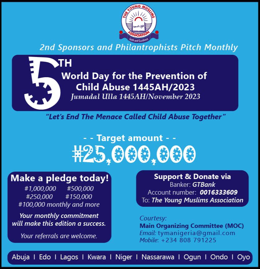 TYMaNig's tweet photo. #childabuse #WDPCA #child #childabuse #childabuseawareness  #islamquotes #islamic #girls #TYMa #boys #islamicreels #muslimah #jumat #Muslims #boy #TYM #TYMaNigeria #hajj #girl #umrah #Islam #TYMaNig @muftimenk @NaimaBRobert @Islamchannel @iqraatv @PressTV @Qatari @UAEmediaoffice https://t.co/c1lG2Wg0dF