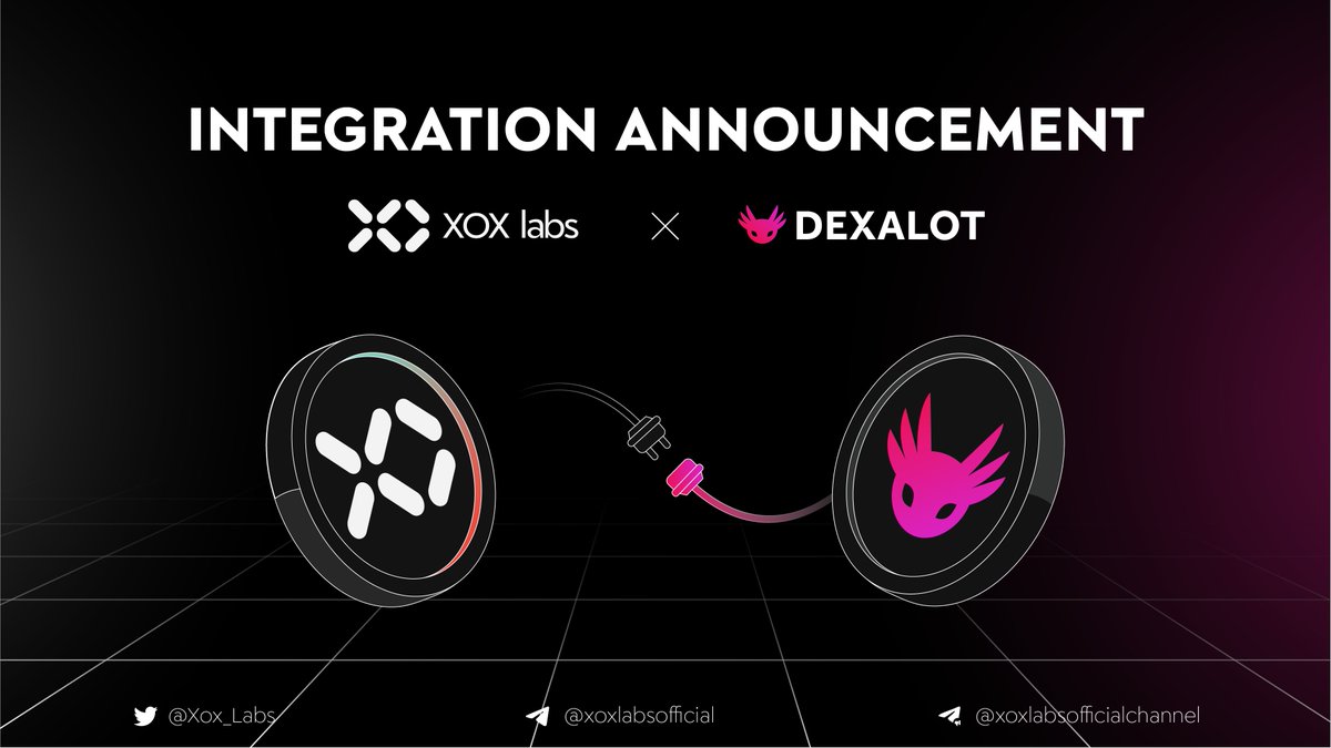 📡Exciting Integration Ann! 

XOX Labs is thrilled to announce the upcoming integration of @dexalotcom as one of our main liquidity providers on the Avalanche chain in our upcoming Dex v2 agg. 

Get ready for a seamless and efficient trading experience like never before!

1|9 🧵