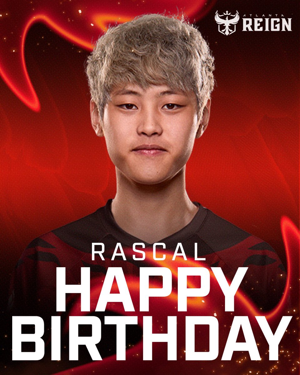 Atlanta Reign (@atlreign) on Twitter photo Today is also <a href="/Rascal/">Rascal(λμ€)</a>βs birthday! ππ
Send your best wishes to our assistant coach by cheering us on today π₯³
#Letitreign | #straightfire Today is also <a href="/Rascal/">Rascal(λμ€)</a>βs birthday! ππ
Send your best wishes to our assistant coach by cheering us on today π₯³
#Letitreign | #straightfire