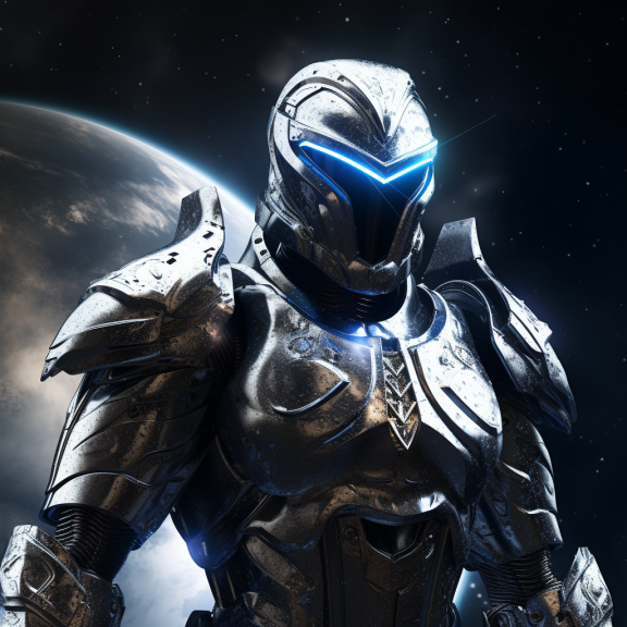 5th-century knights called galactic knights, galactic knights fought for democracy in outer space, Galactic knights were not power rangers, galactic knights believed in chivalry, galactic knights were strong and weaponized with space guns, and wore spacesuits.
