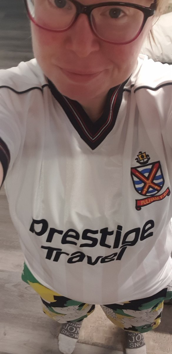 Scullz1013's tweet photo. Keeping it old school today because I'd hate to have an outfit clash with anyone #PLsummerseries #fulhamerica https://t.co/ga968qfxK3