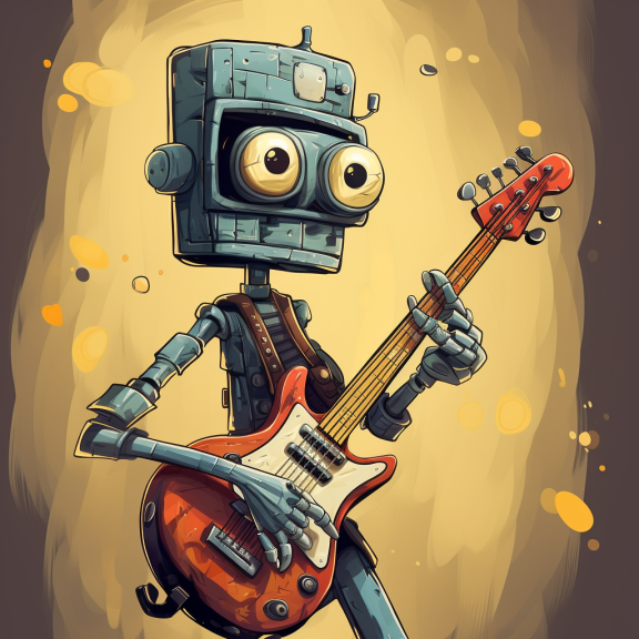 A robot playing a precision bass guitar, the art style of Jocelin Carmes
📷
#aiart #aiartworks #aiartdaily #generativeart #aiartcommunity #digitalart #generatedart #art #digitalpainting #artist #artwork #digitalartist #characterdesign #characterart #fantasyart ' #fantasyartwork