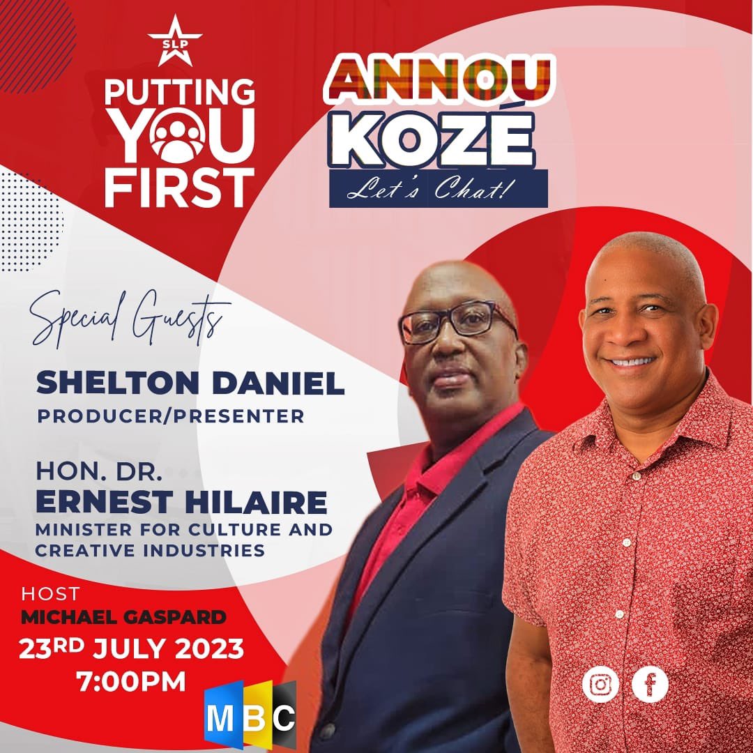 SLPStLucia's tweet photo. Is carnival over already? 😳 Tonight, we speak with the Minister for Culture and Creative Industries on another successful carnival season alongside talk show host, Shelton Daniel. 
What are some of the questions you’d like to ask the minister? https://t.co/lNeREv9qiG