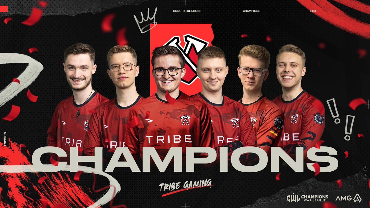 champwarleague's tweet photo. They dared, they fought, they lost, overcame the odds and triumphed!
THEY ARE THE NEW CWL: DARE TO COMPETE CHAMPIONS! π΄βͺοΈ
Congratulations @TribeGamingCoC! π₯³
#ClashEsports | #DareToCompete