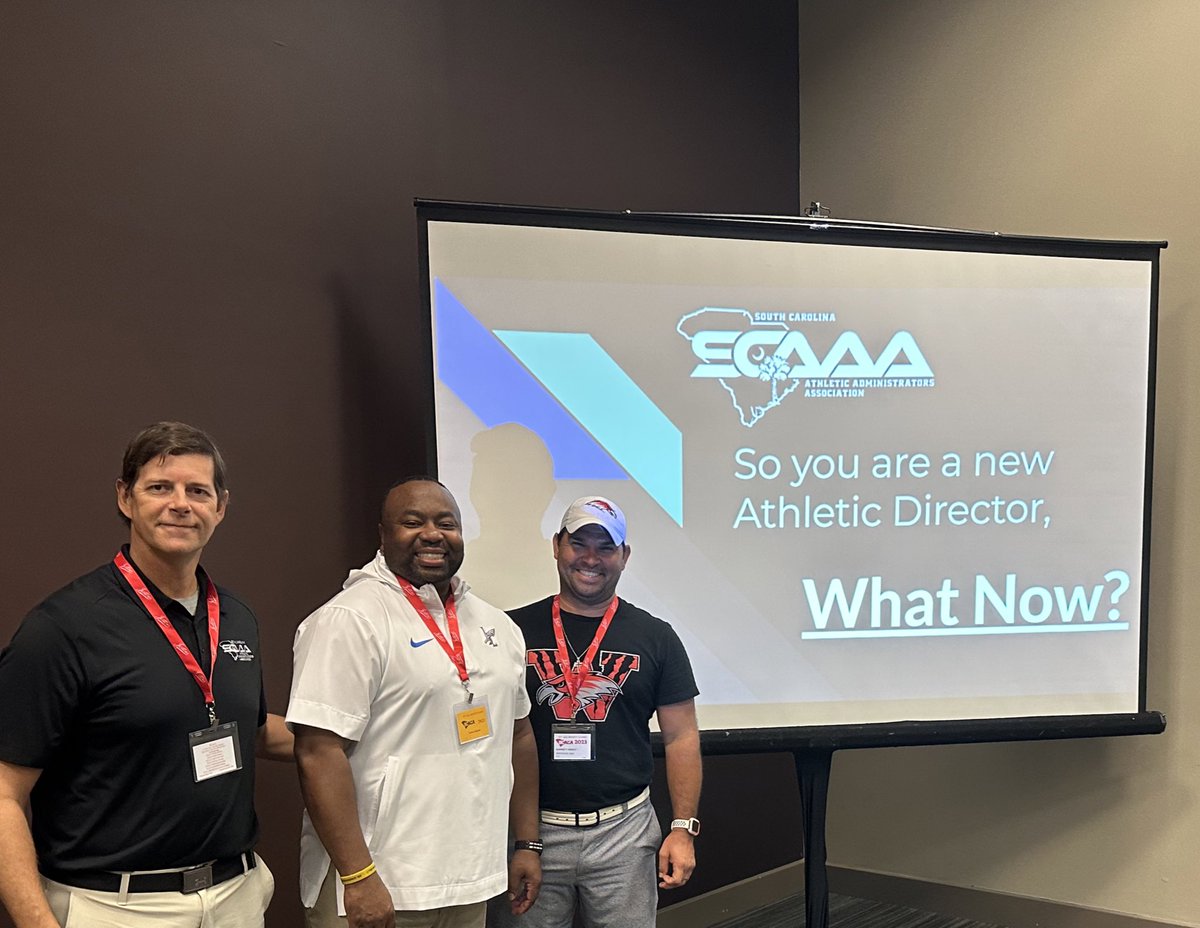 Presenting today to new ads at the SCACA Conference in Greenville <a href="/SouthCarolinaAD/">SCAAA</a>