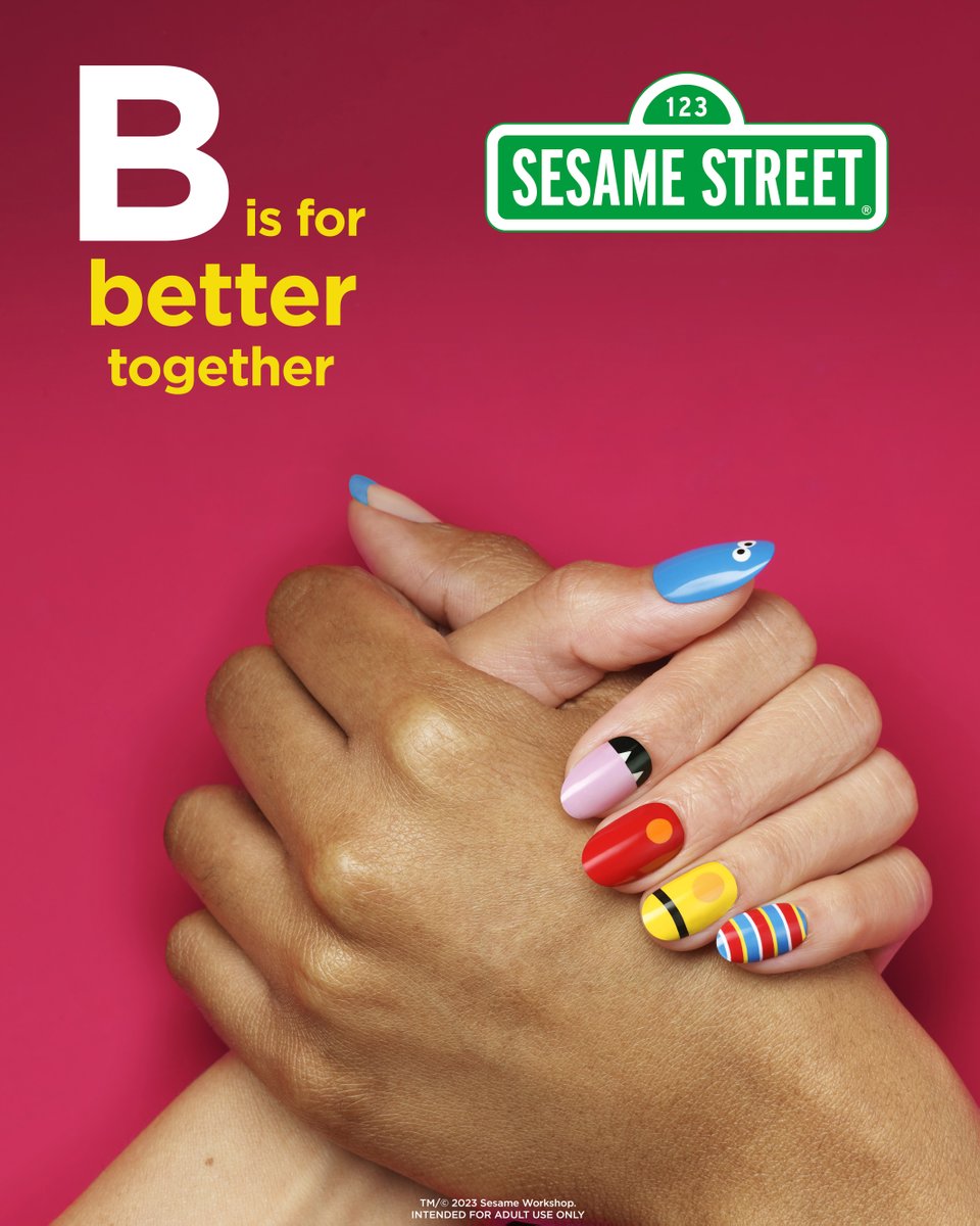 Today is brought to you by the letter B as in, 'Sally Hansen x Sesame Street are BETTER together!“ Shop now @walgreens