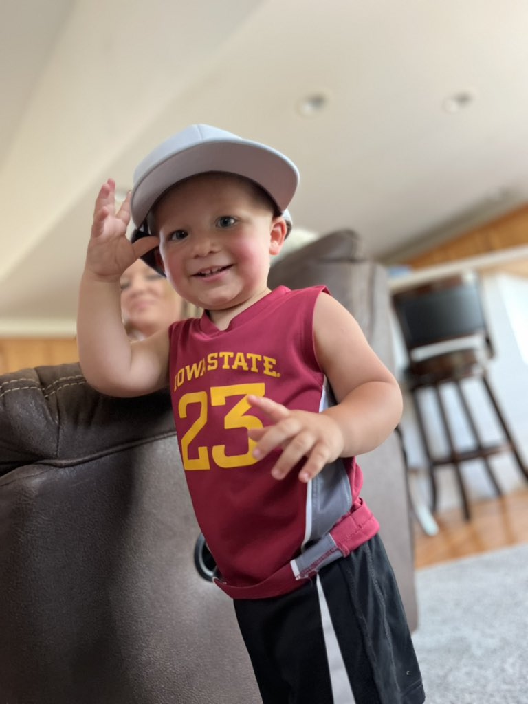 My nephew loves taking my hat and trying it on!  I think it looks pretty good on him 😎😀 <a href="/SyngentaUS/">Syngenta US</a>