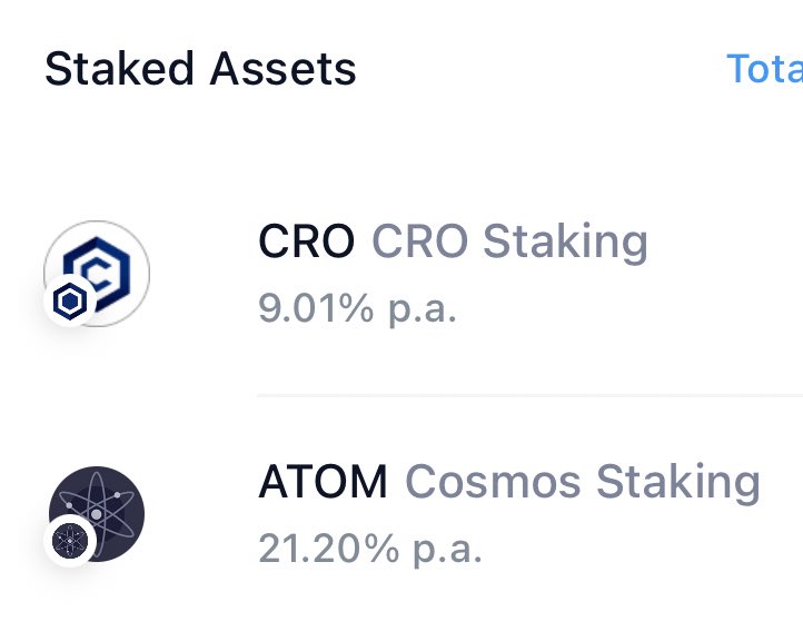 Anybody else staking $CRO &amp; $ATOM on <a href="/cryptocom/">Crypto.com</a>  defi wallet app ? 🤔

Loving how simple it is, with great  returns aswell 🫱🏽‍🫲🏼