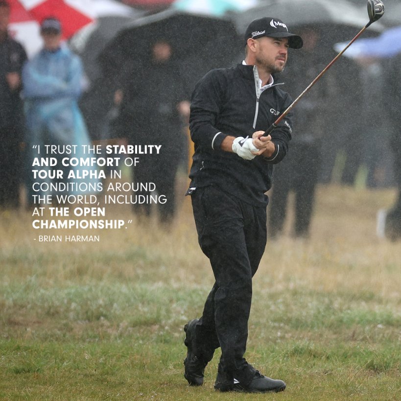 FootJoy's tweet photo. History at Hoylake. 🏴󠁧󠁢󠁥󠁮󠁧󠁿

A nearly flawless exhibition propelled Brian Harman to his first career Major Championship at Royal Liverpool. 🏆

Harman depends on #TourAlpha to deliver consistent performance. 💪

#PowerReimagined #TheOpen https://t.co/WFZeN7AVCT